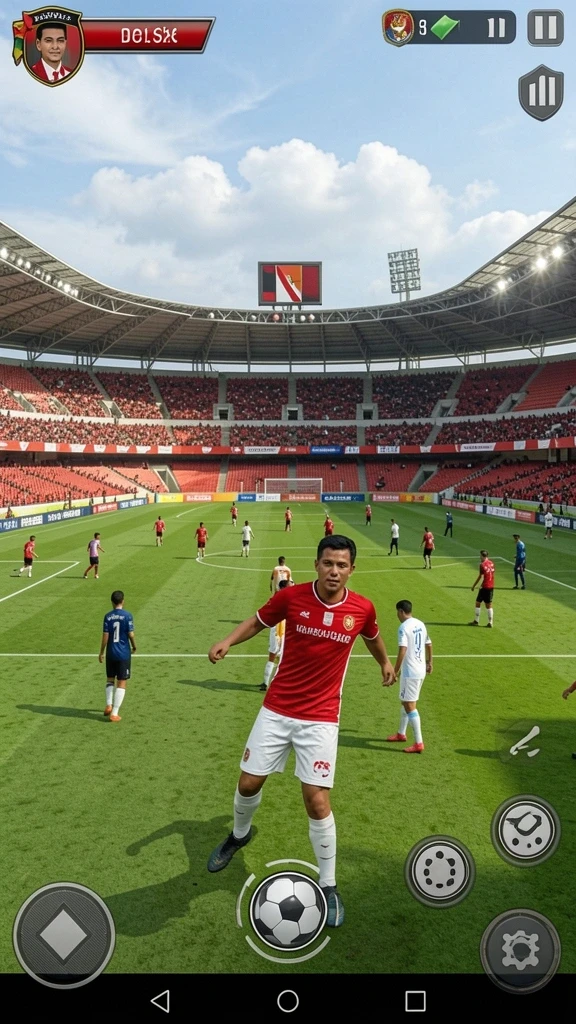 Skrinsyot memperlihatkan pemandangan indah dalam game.