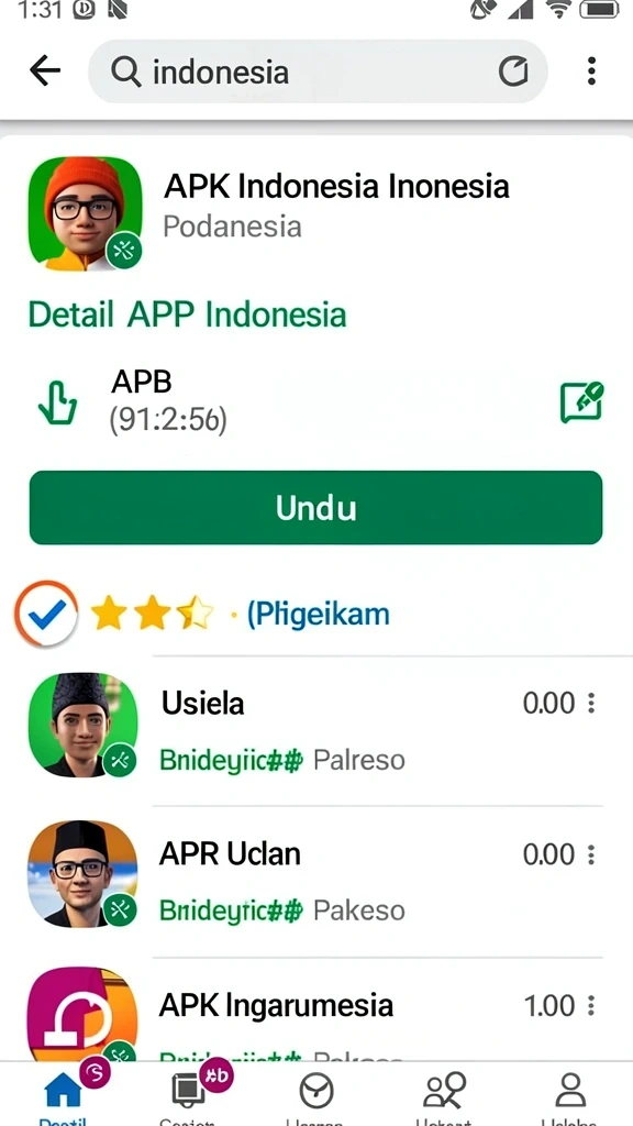 Tampilan antarmuka yang ramah pengguna.