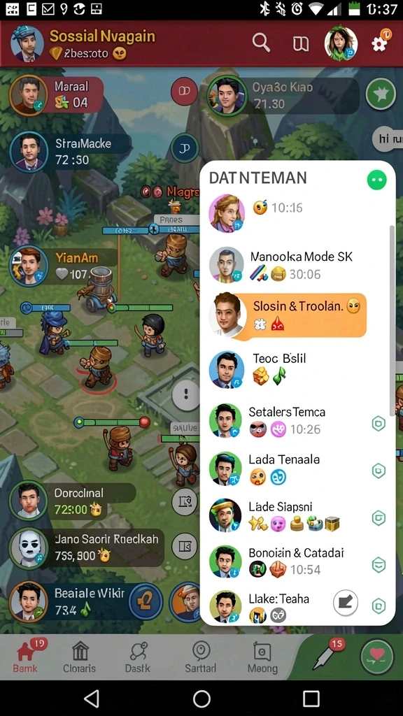 Karakter unik dan menarik dalam permainan.