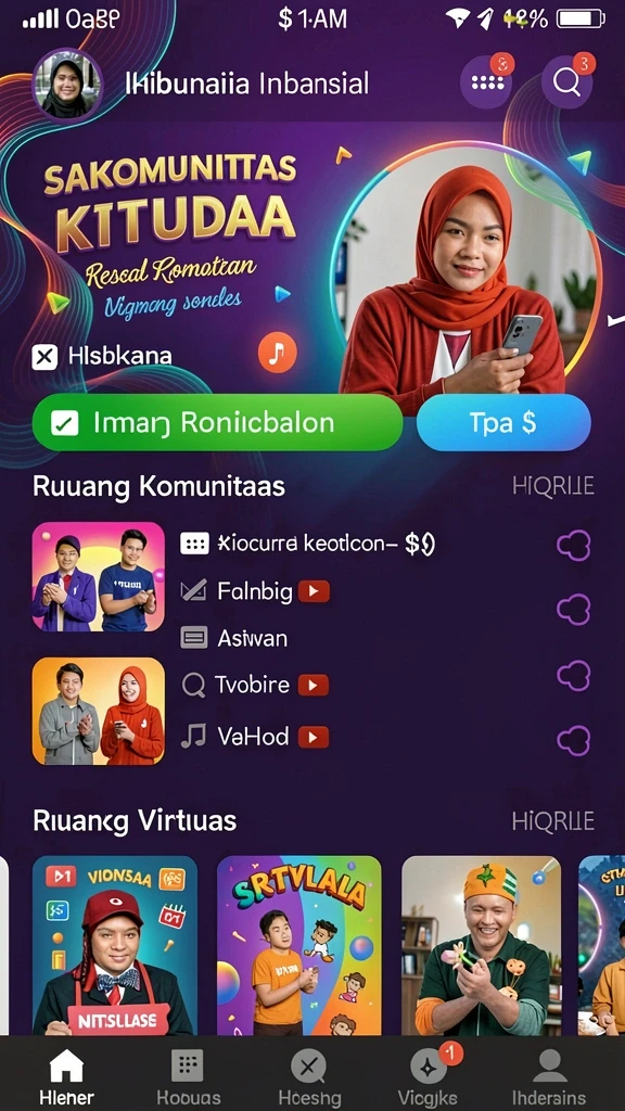 Antarmuka permainan yang interaktif dan user-friendly.