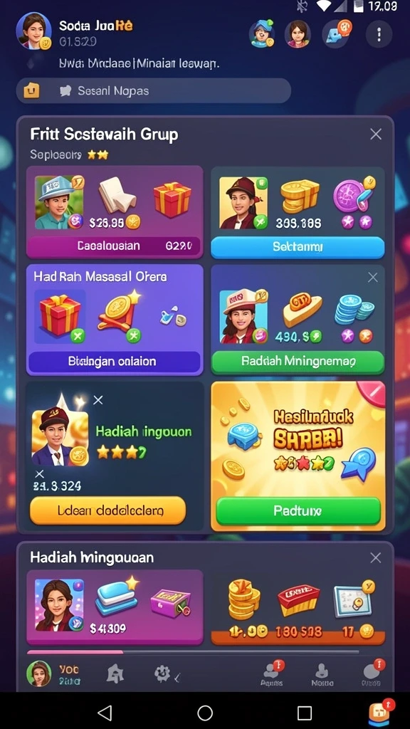 Gambar tampilan awal aplikasi BOSKU777 yang menarik.