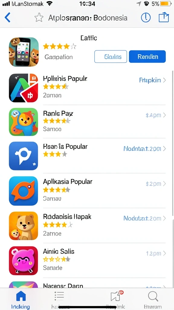 Tampilan awal yang memikat dan penuh warna.
