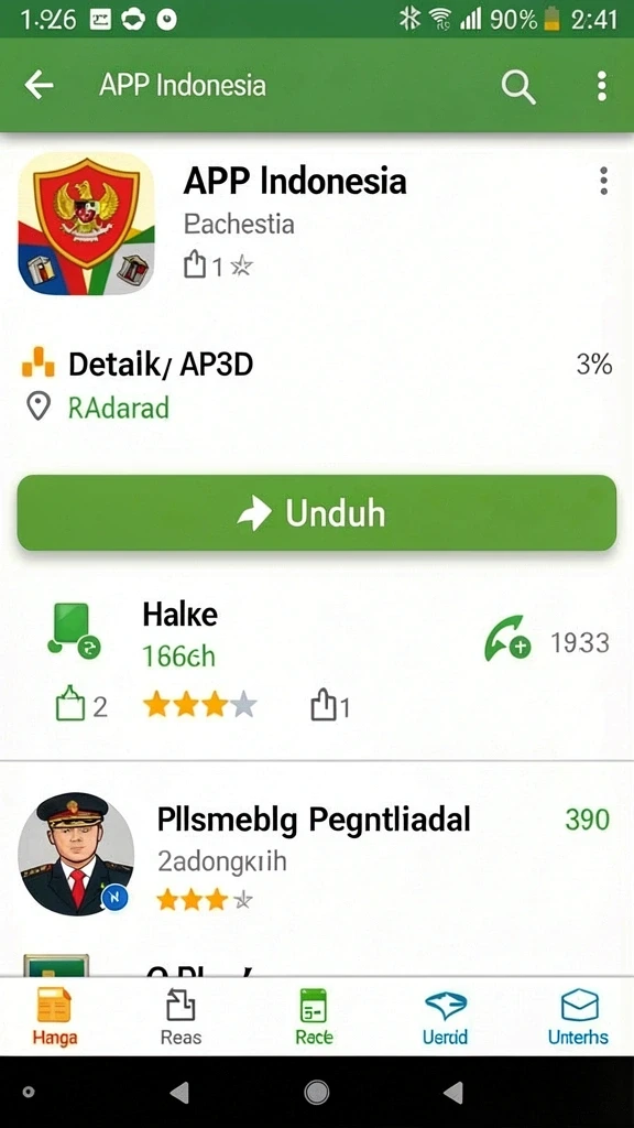 Tampilan antarmuka yang ramah pengguna.