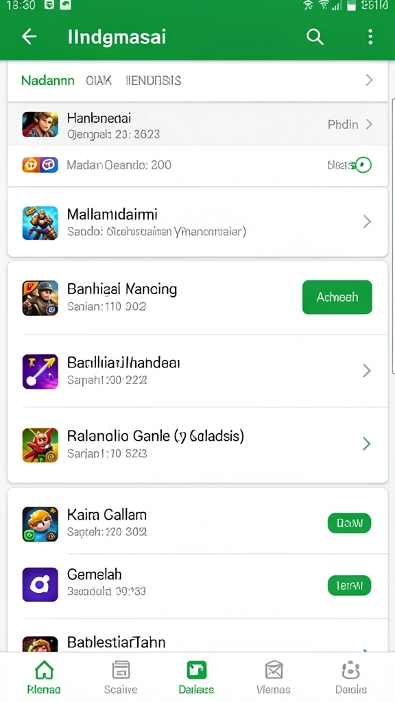 Tampilan menu utama yang menarik dan mudah dinavigasi.