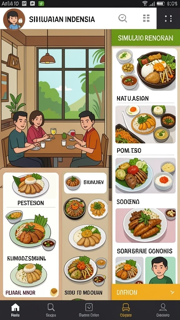Screenshot karakter unik dalam GOGOREJEKI.