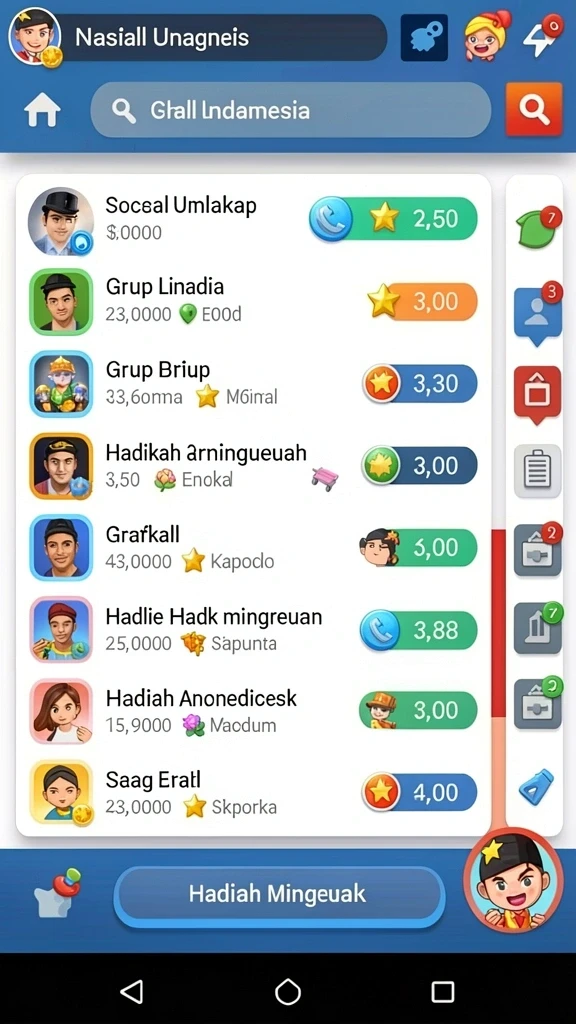 Grafis yang menarik dan penuh warna.
