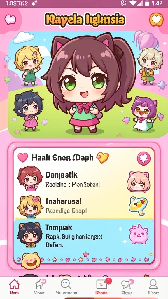 Tampilan layar utama IDKLUB yang menarik.