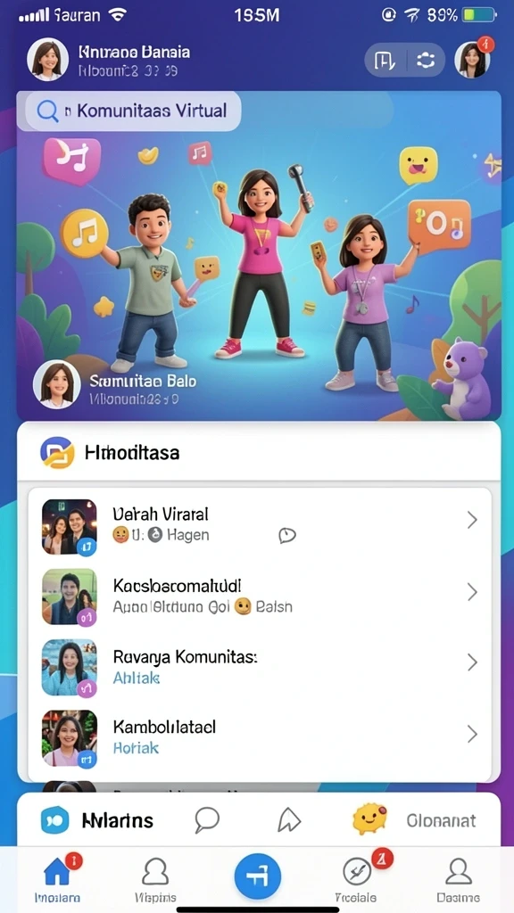 Tampilan antarmuka yang menarik dan mudah digunakan.