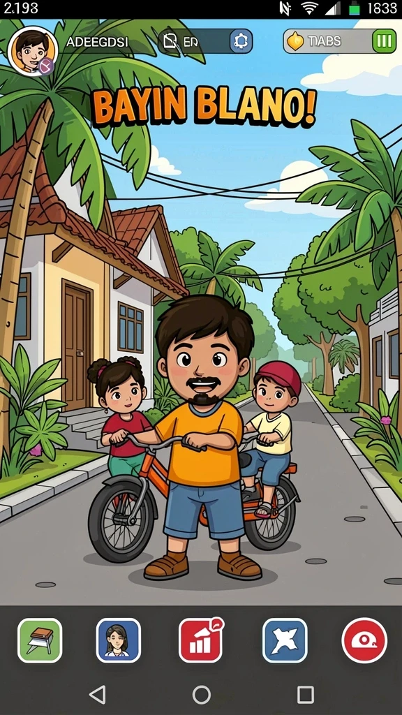 Tampilan utama aplikasi JOKO4D yang menarik.
