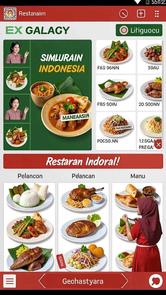 Tampilan antarmuka yang user-friendly dan menarik.