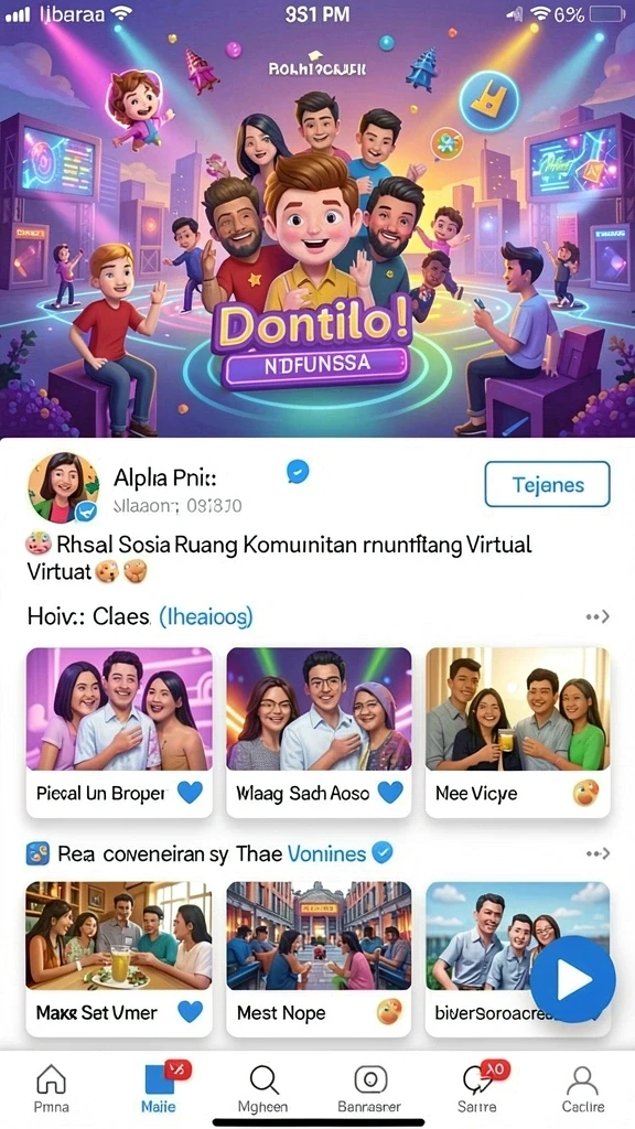 Fitur multiplayer untuk bermain bersama teman.