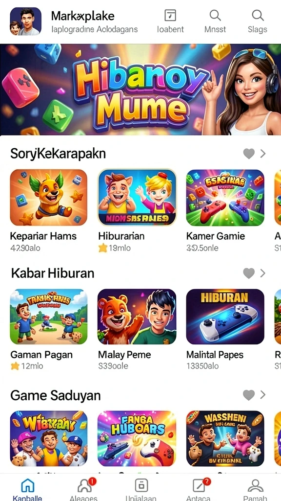 Pengaturan dunia yang indah dan menawan.