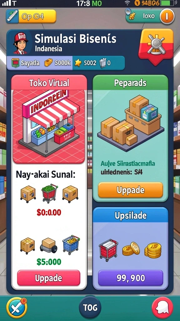 Tangkapan layar karakter utama dalam aksi.