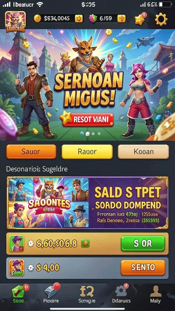 Efek suara yang menghibur dan mendebarkan.