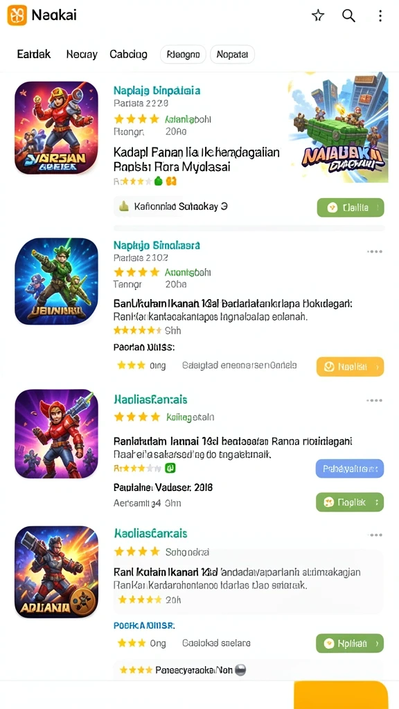 Berbagai permainan yang menantang dan seru!