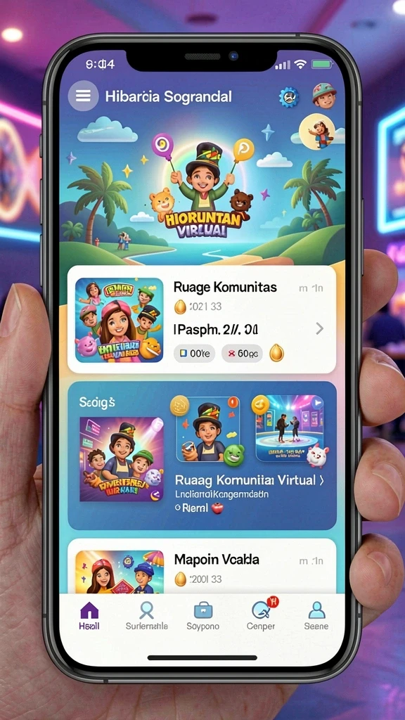 Menu karakter yang penuh dengan pilihan menarik.
