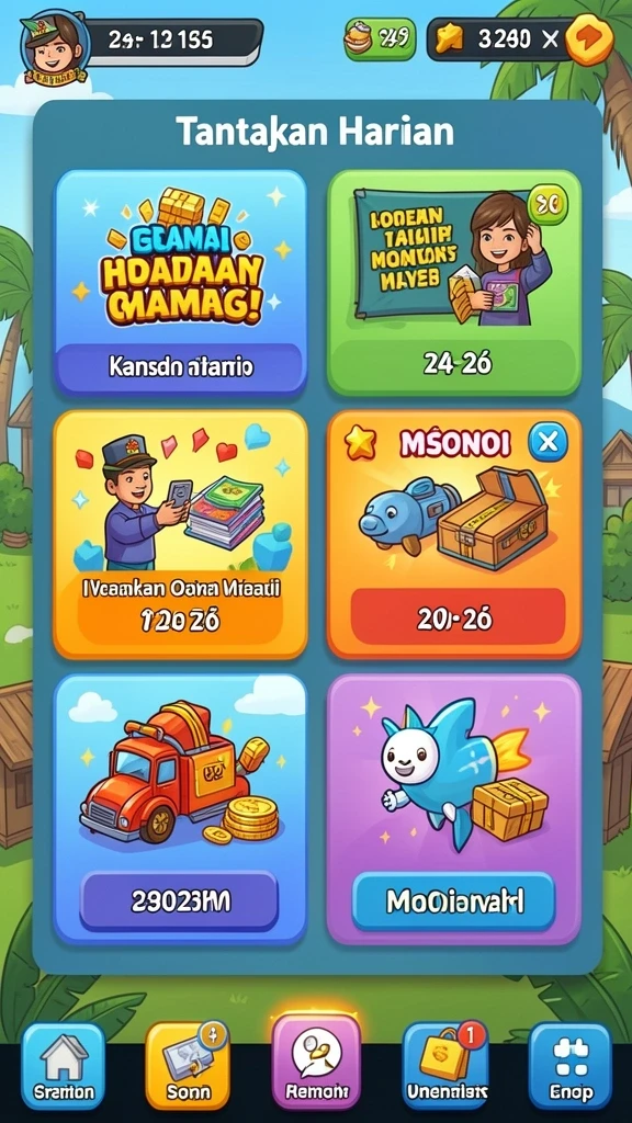 Berbagai karakter menarik untuk dipilih.