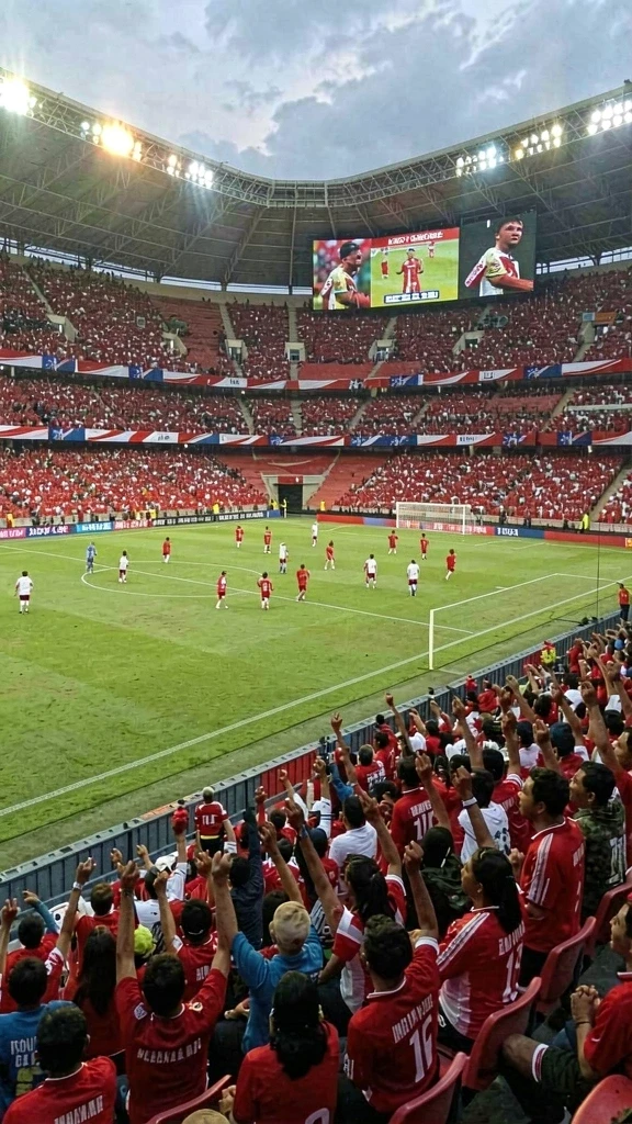 Tampilan arena pertandingan yang memukau.